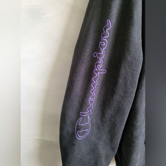 Vintage Champion Reverse Weave Washed Black Grape Emblem Size 3XL - Picture 2 of 15